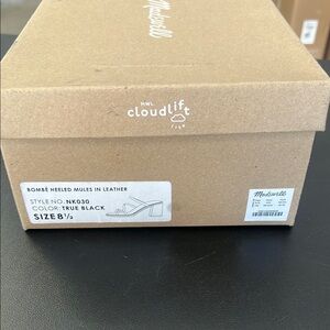 Madewell Bombe Black Leather Mules